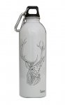 Earthlust Stainless Steel Water Bottle 1000ml - Stag White Earthlust Stainless Steel Water Bottle 1000ml - Stag White