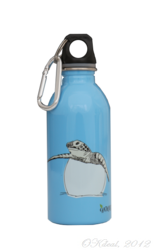 Earthlust Stainless Steel Water Bottle 380ml - Turtle Blue