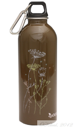 Earthlust Stainless Steel Water Bottle 1000ml - Dried Flowers