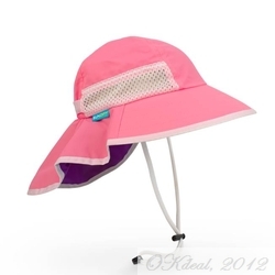 KIDS' PLAY HAT (UPF 50+ SUN HAT) - Pink/Grape(Sunday Afternoons)