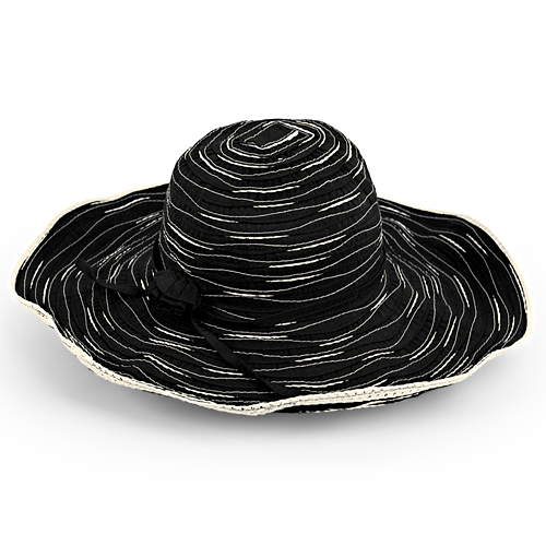 NATALIE SUN HAT (UPF 50+) - BLACK